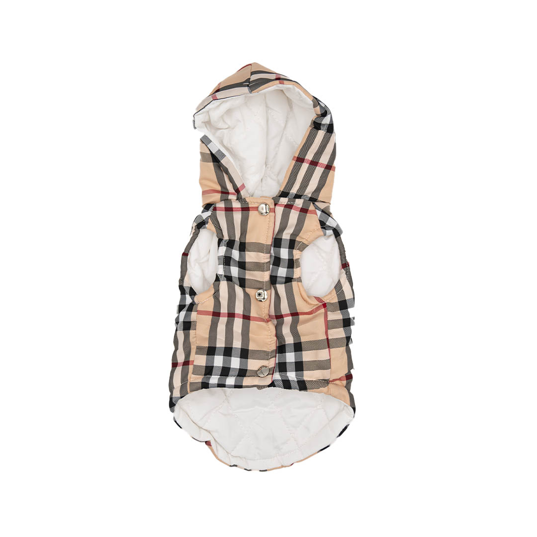 Plaid on sale puffer vest